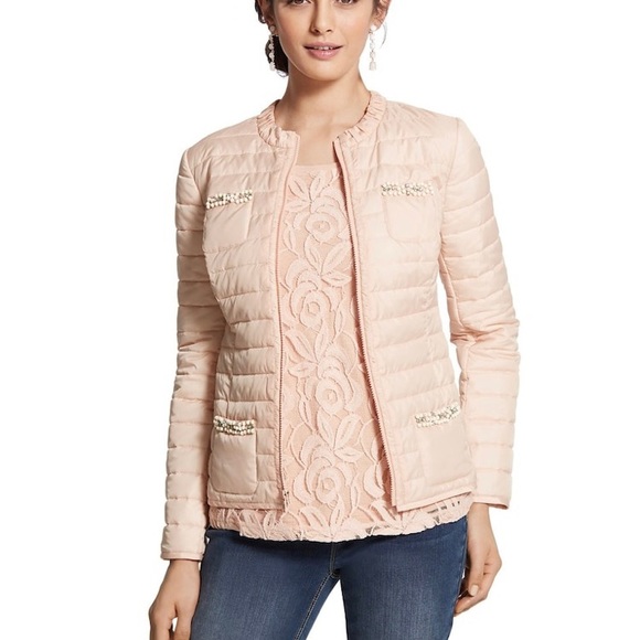 Chico's Jackets & Blazers - Chico’s #69 Embellished Quilted Lightweight Jacket